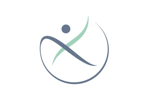, Physiotherapie, Mensch, Kreis, Logo