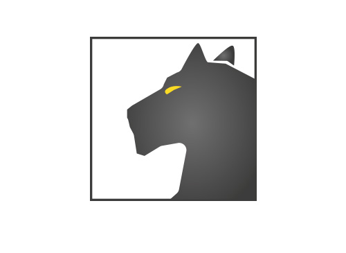Zeichen, zweifarbig, Zeichnung, Raubtier, Panther, Logo