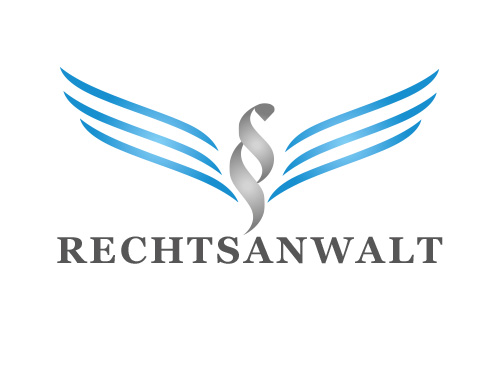 , Zeichen, zweifarbig, Signet, Rechtsanwalt, Flgel, Adler, Logo