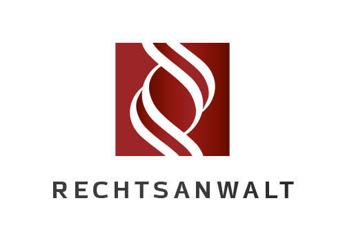 , Zeichen, zweifarbig, Symbol, Signet, Rechtsanwalt, Logo