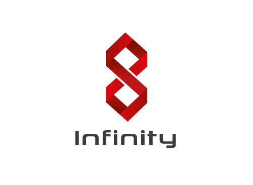 Zeichen, Signet, Logo, Abstrakt, Infinity, Band, 8