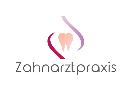 zwei Fachgebiete, Zahn, Zahnarztpraxis, Gemeinschaftspraxis, Logo