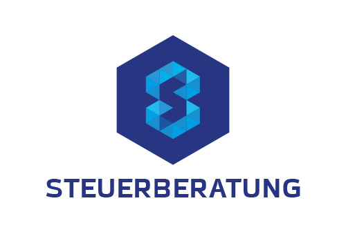 Zeichen, zweifarbig, Symbol, Signet, Steuerberatung, Logo, Buchstabe, S