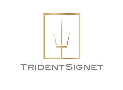 , Zeichen, Signet, Symbol, Trident, Dreizack, T, Logo