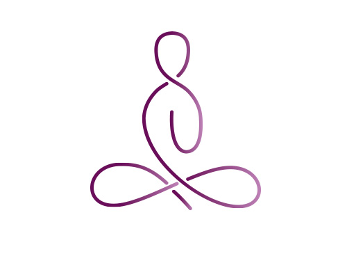 , Mensch, Linie, Yoga, Meditation, Logo 