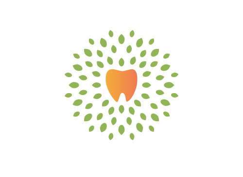 Zeichen, zweifarbig, Zahn, Zahnarztpraxis, Logo