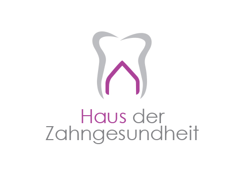 Zhne, Zahnrzte, Zahnarztpraxis, Logo, Zahn, Haus