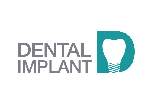 Zeichen, Signet, Symbol, Zahn, Implantat, Zahnarztpraxis, Implantologie, D, Logo