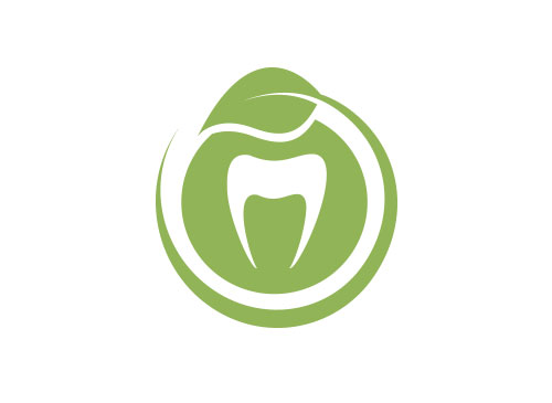 Ökologie, Zeichen, Zahn, Blatt, Logo