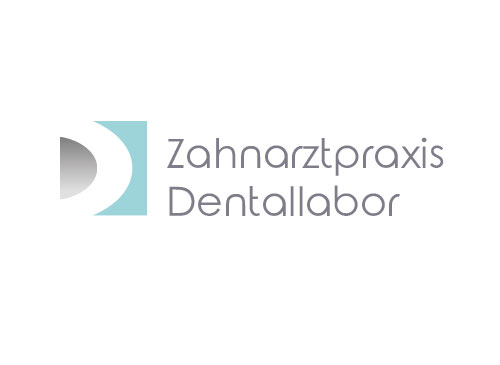 Zahnarzt, Zahnarztpraxis, Zeichen, zweifarbig, Zeichnung, D, Dentallabor, Logo