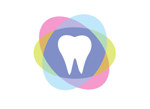 Zahn, Zahnarztpraxis, Regenbogenfarben, Logo