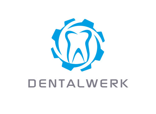 Zeichen, Zahn, Zahnrad, Zahnarztpraxis, Dentallabor, Logo