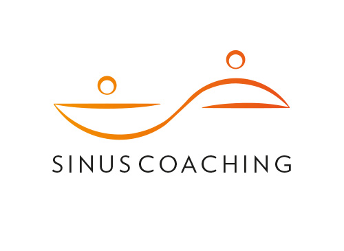 Zwei Menschen, Zeichnung, Logo, Sinuskurve, Coaching, Training, Steuerberatung, Rechtsberatung