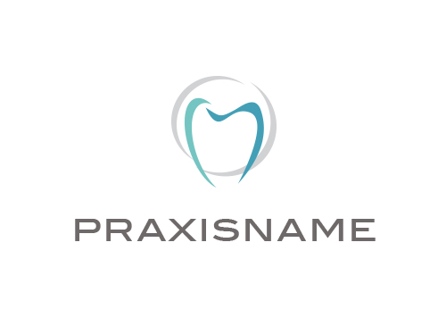 Zhne, Logo, Zahnarztpraxis, Ring, Kreis, Abstrakt