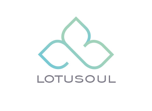 Natur Logo, Yoga Logo, Wellness Logo, Lotusblume Logo