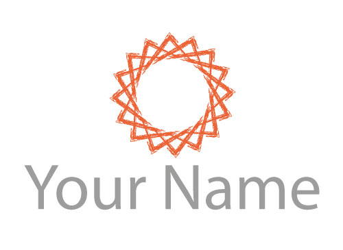 kologisch, Zweifarbig, Sonne, Blume, Stern, Logo