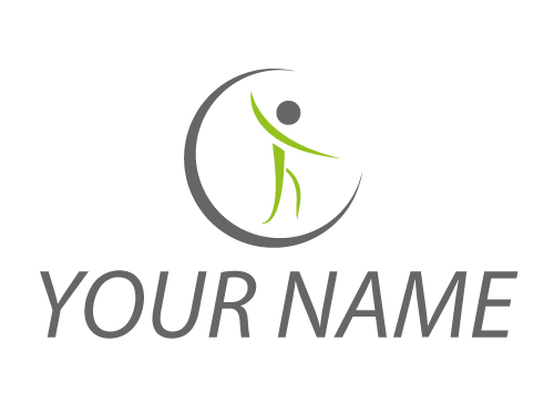 kologisch, Person in Bewegung, Fitness, Physiotherapie, Logo