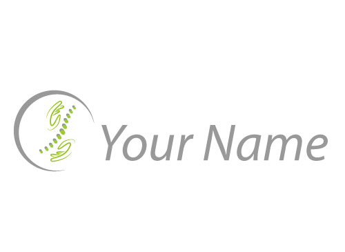 Wirbelsule und Hnde, Orthopdie, Chiropraktiker, Physiotherapie, Osteopathie, Massage, Logo