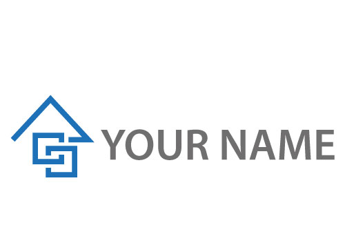 Zwei Rechteecke und Dreieck, Ingenieurbro, Immobilien, Logo