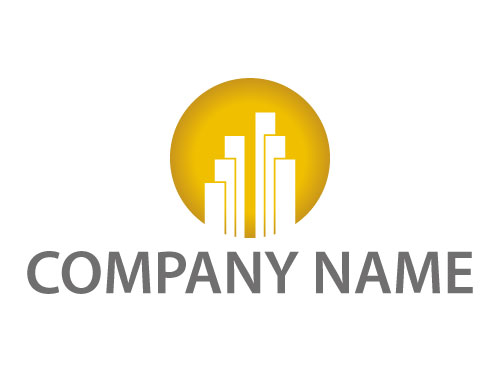 , Zeichen, Zeichnung, Skyline, Hochhuser, Stadt, Immobilien, Logo