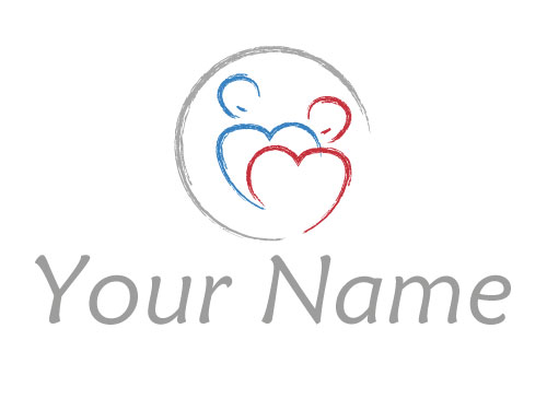 , Zwei Menschen, Personen, Herz, Logo