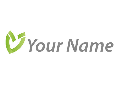 kologisch, Zeichen, Zeichnung, Herz, Bltter in Grn Logo
