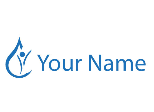 kologisch, Zeichen, Zeichnung, Person, Mensch und Tropfen, Logo