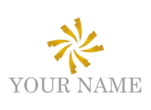 kologisch, Spirale, Wellen in Gold Logo