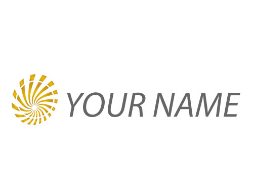 kologisch, Spirale aus Wellen in Gold Logo