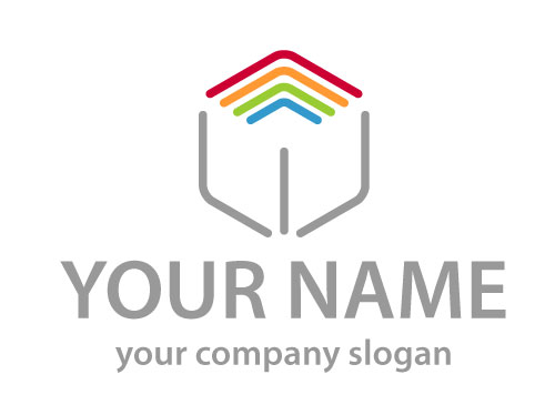 , Wrfel aus Linien Logo, Linien, Cube, Logo