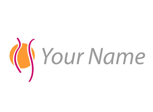 , ko-Medizin, Person, Mensch, Frau und Kreis, gezeichnet, Frauenarzt, Arztpraxis, Logo