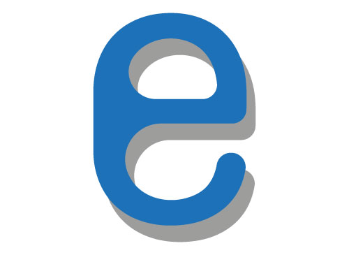 Zweifarbig, Buchstabe E, E Logo, Buchstabe, Logo
