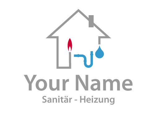 kologisch, Haus und Rohre, Klempner, Installateur, Logo