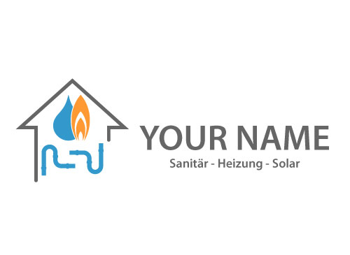 kohaus, Haus und Rohre, Klempner, Installateur, Logo