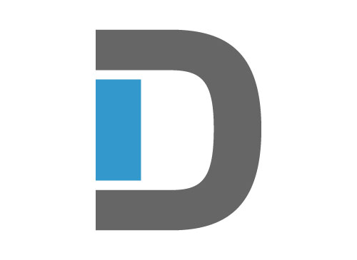 Zweifarbig, Buchstabe D, D Logo, Buchstabe, D Zeichen, Logo