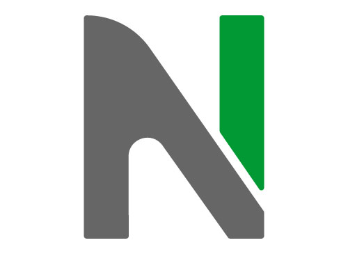 Zweifarbig, Buchstabe N, N Logo, Buchstabe, N Zeichen, Logo