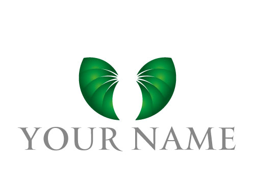 , Wappen aus Halbkreisen in grn Logo