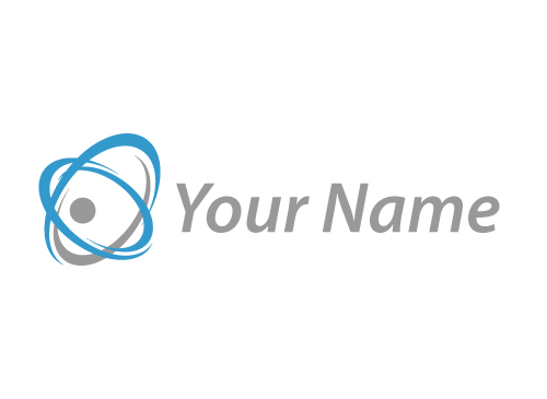Person, Mensch in bewegung und Kreise Logo
