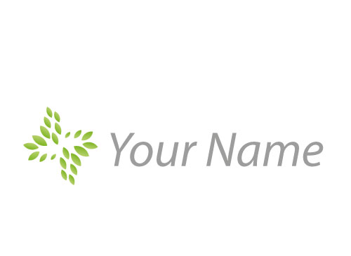§§, Viele Blätter in grün Logo §§, Viele Blätter in grün Logo