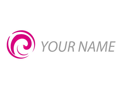 Spirale und Kreise, Halbkreise Logo