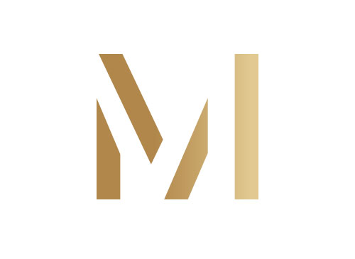 Zeichen, Zeichnung, M, Logo, Gold