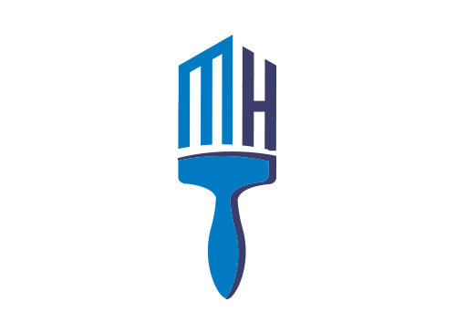 Pinsel Logo, Maler Logo