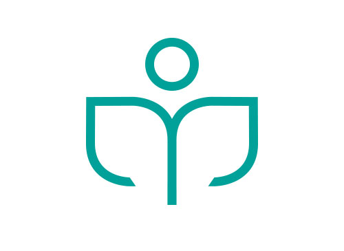 Mensch, Blume, Natur, Logo