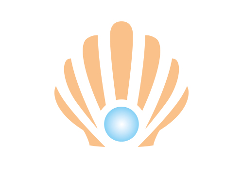 Muschel, Perle, Logo