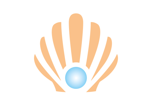 , Muschel, Perle, Logo