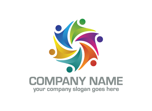 Menschen Logo, Gruppe Logo, Beratung Logo