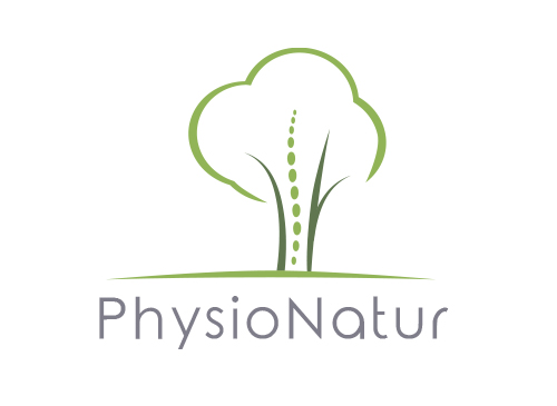 , Baum, Wirbelsule, Physiotherapie, Arztpraxis, Logo