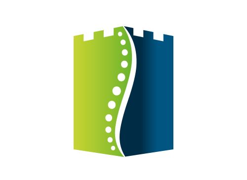 Turm, Kraft, Stabilitt, Physiotherapie, Logo