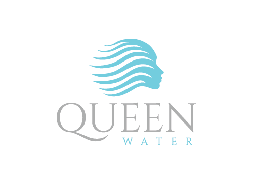 Wasser, Kosmetik, Friseur Logo