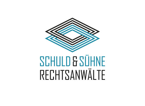 Zeichen, zweifarbig, zwei Segmente, Rechtsanwalt, Logo